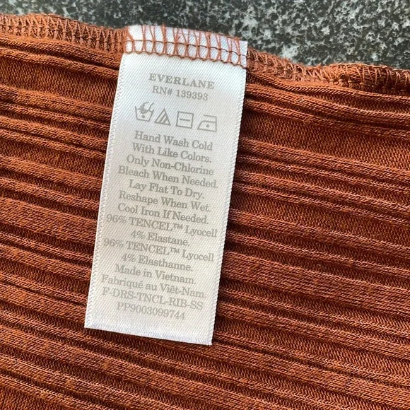 Everlane Chocolate Brown Midi Dress Size Women’s Small (S) - Picture 3 of 10